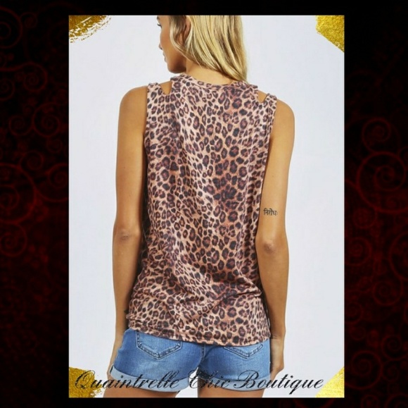 🖤AVAILABLE 🖤 SHELBY LEOPARD PRINT TANK - Picture 3 of 3